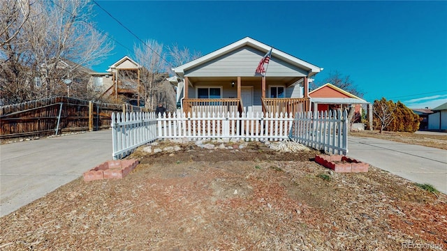 bungalow with covered porch