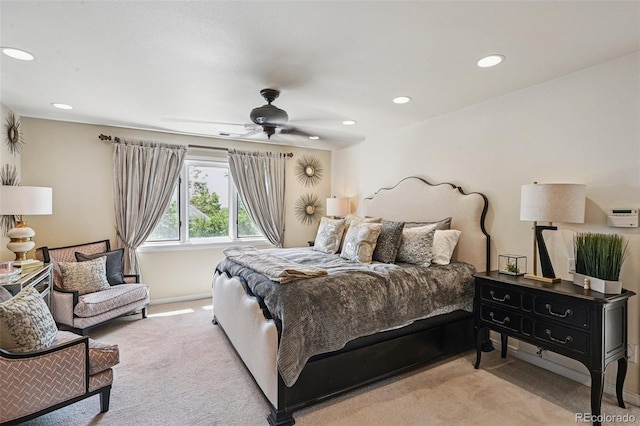 5475 S Laredo St, Centennial, CO 80015 - carpeted bedroom with recessed lighting and ceiling fan