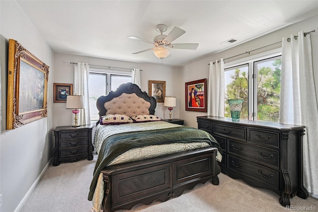 5475 S Laredo St, Centennial, CO 80015 - bedroom with light colored carpet and ceiling fan