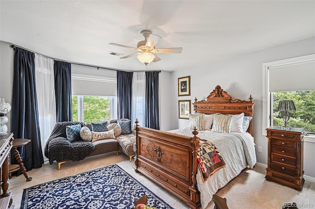 5475 S Laredo St, Centennial, CO 80015 - bedroom featuring carpet flooring, multiple windows, and ceiling fan