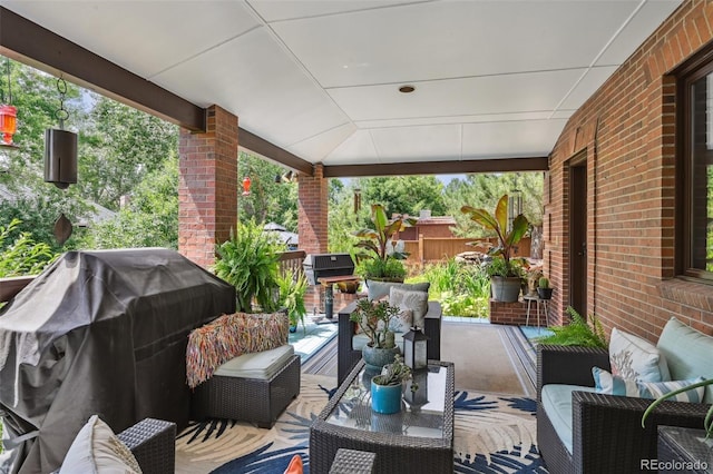 5475 S Laredo St, Centennial, CO 80015 - view of patio featuring grilling area and an outdoor hangout area