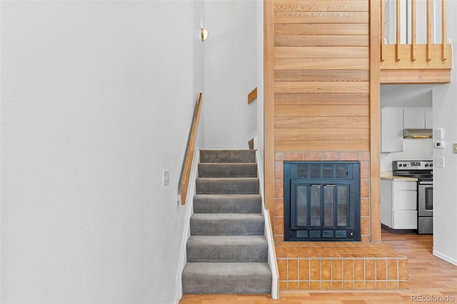 323 S Taft Ct Unit 26, Louisville, CO 80027 - stairway with wood finished floors and baseboards