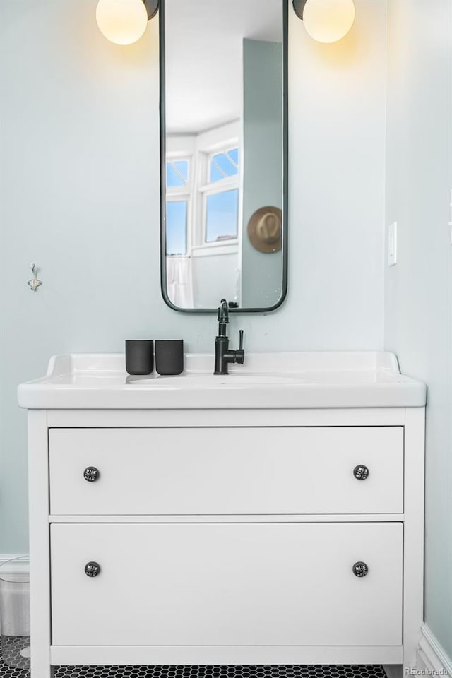 bathroom featuring vanity