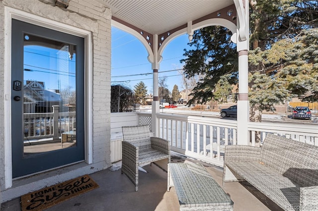 view of patio / terrace featuring a porch