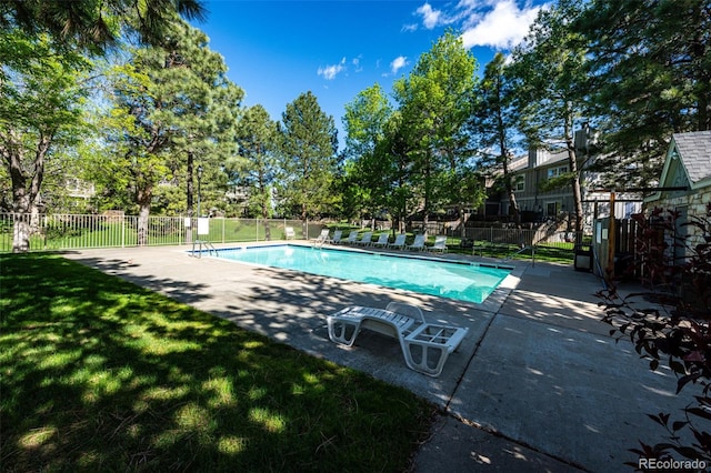 8231 S Fillmore Way, Centennial, CO 80122 - community pool featuring a patio
