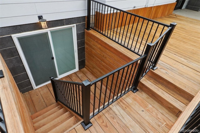 view of stairs