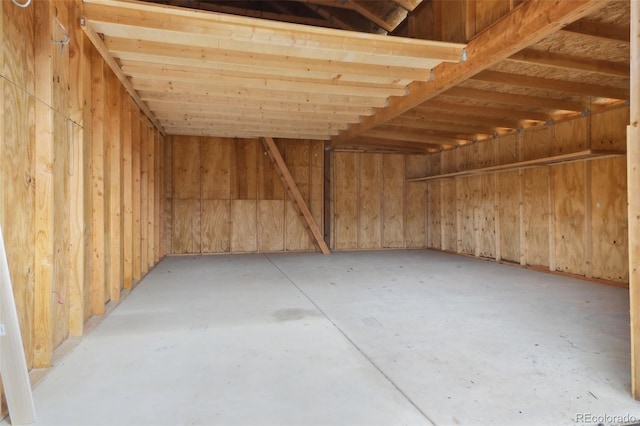 view of storage area