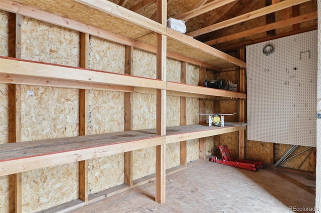 view of storage