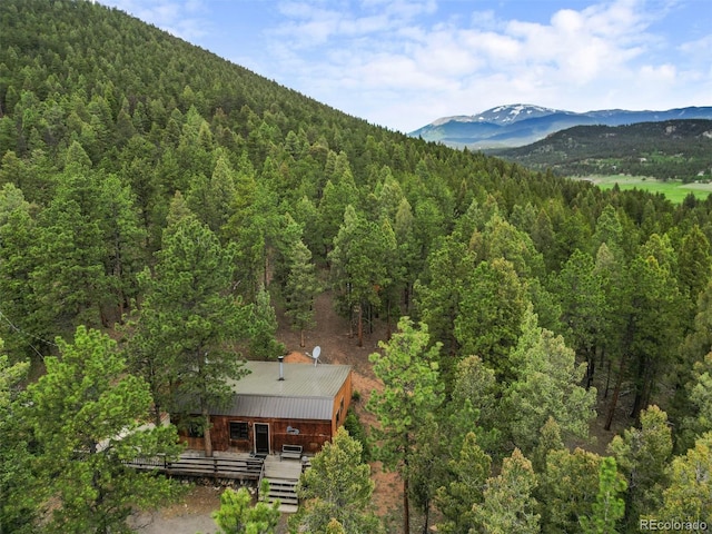 3763 County Road 43, Bailey, CO 80421 - view of mountain background featuring a heavily wooded area