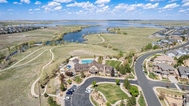 7202 S Valleyhead Ct, Aurora, CO 80016 - aerial view of property's location featuring a large body of water and nearby suburban area