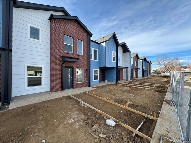 exterior space with a residential view