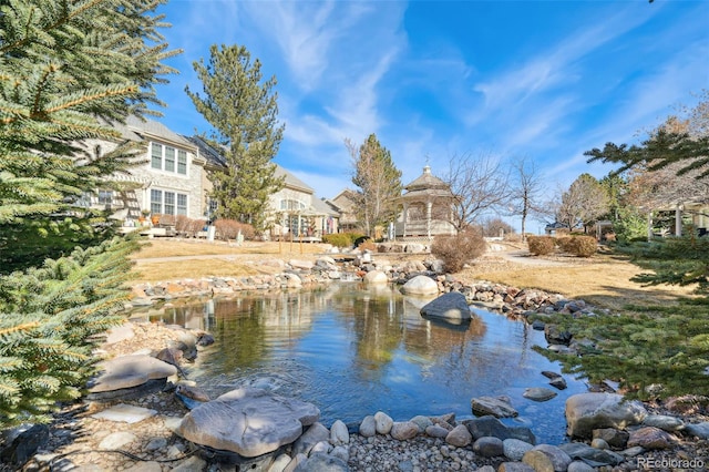 view of water feature