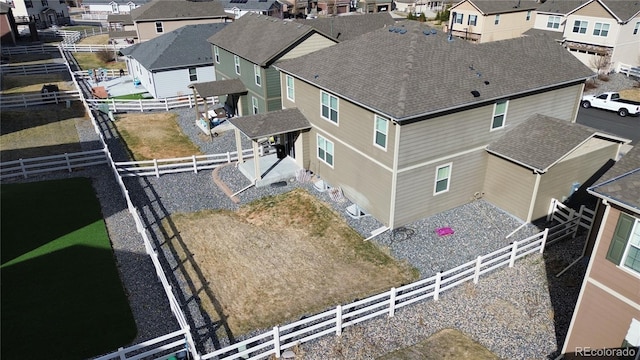 bird's eye view featuring a residential view