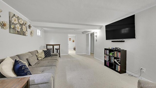 12020 W Alabama Pl, Lakewood, CO 80228 - carpeted living room with baseboards