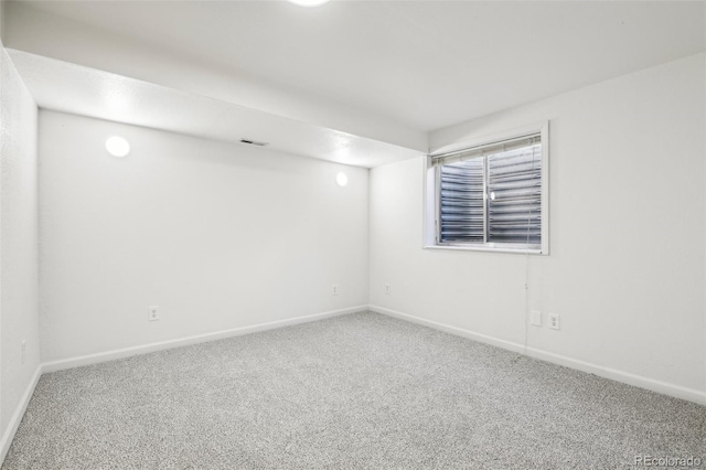 view of carpeted empty room