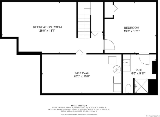6980 Fargo Trl, Littleton, CO 80125 - room layout