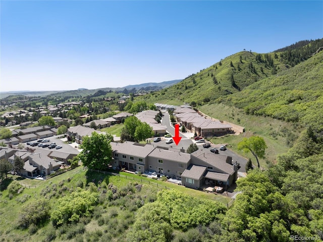 6980 Fargo Trl, Littleton, CO 80125 - aerial perspective of suburban area with a mountainous background