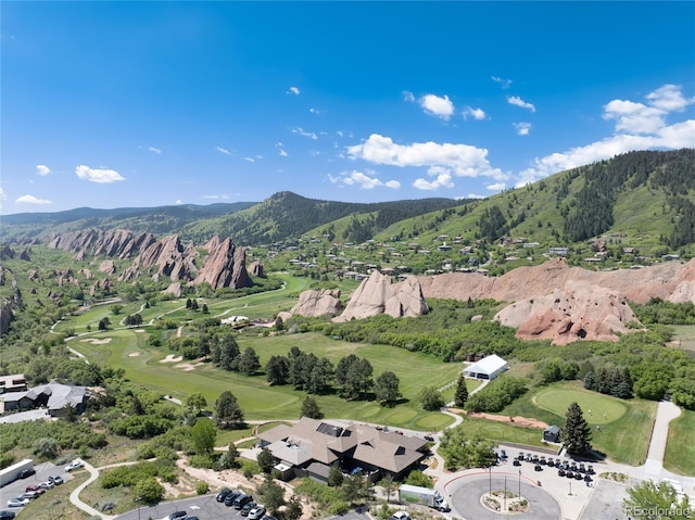 6980 Fargo Trl, Littleton, CO 80125 - aerial view of a mountainous background and a local golf course