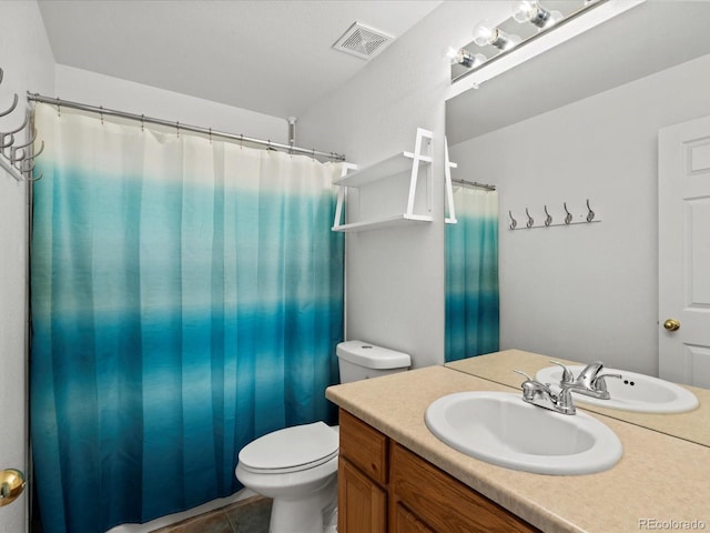 386 Monte Vista St, Brighton, CO 80601 - full bath with vanity, tile patterned floors, and a shower with curtain