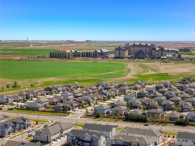 drone / aerial view with a residential view