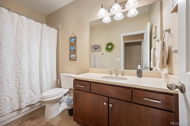 18067 E Anthem Dr, Parker, CO 80134 - full bathroom with tile patterned floors, vanity, and toilet