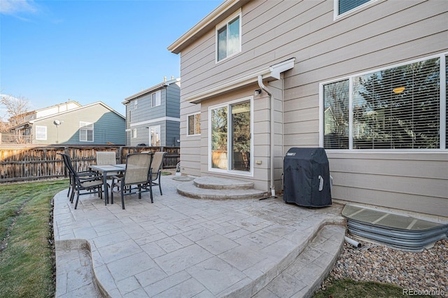 view of patio / terrace with area for grilling