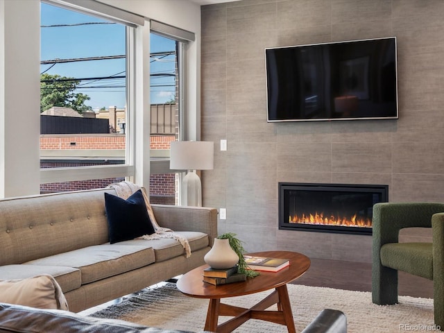 1819 Gaylord St, Denver, CO 80206 - living room featuring a fireplace