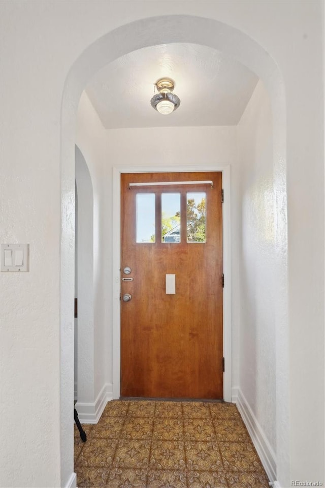 view of doorway to outside