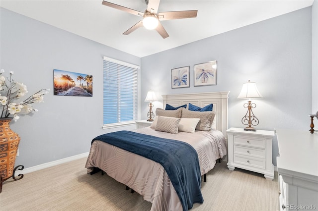 18922 W 84th Ave, Arvada, CO 80007 - bedroom with baseboards, ceiling fan, and light colored carpet