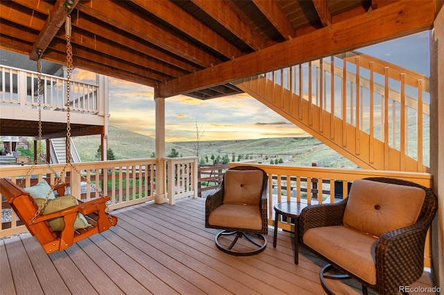 18922 W 84th Ave, Arvada, CO 80007 - view of deck at dusk