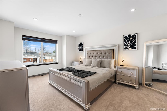 4966 Knox Ct, Denver, CO 80221 - bedroom featuring light carpet and recessed lighting
