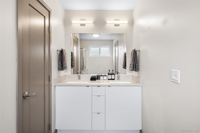 4966 Knox Ct, Denver, CO 80221 - bathroom with double vanity