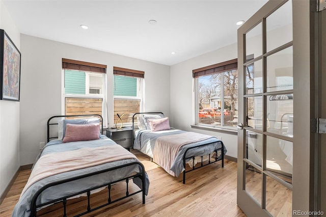 4966 Knox Ct, Denver, CO 80221 - bedroom with light wood finished floors and recessed lighting
