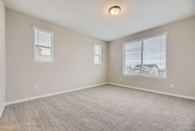 view of carpeted empty room