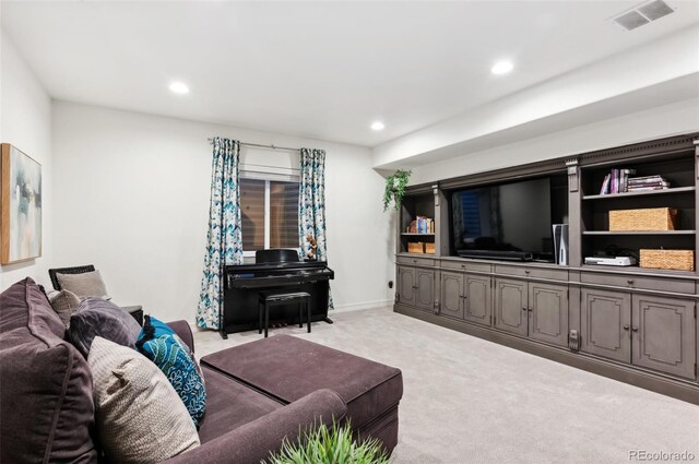 10546 Sundial Rim Rd, Highlands Ranch, CO 80126 - living room with recessed lighting and light colored carpet