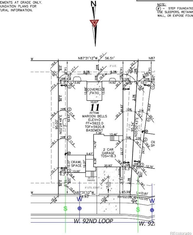 17146 W 92nd Loop, Arvada, CO 80007 - map of parcels