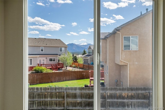 detailed view of a mountain view and stucco siding