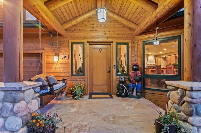 view of exterior entry