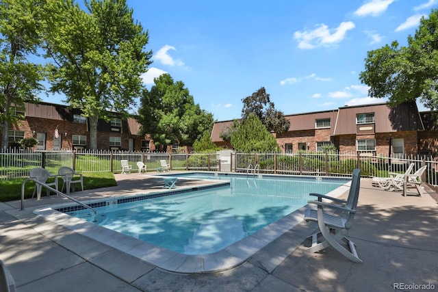 view of pool