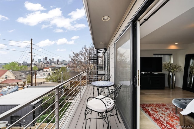 view of balcony