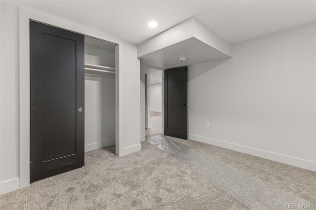 4580 Garland St, Wheat Ridge, CO 80033 - unfurnished bedroom featuring carpet floors, baseboards, a closet, and recessed lighting