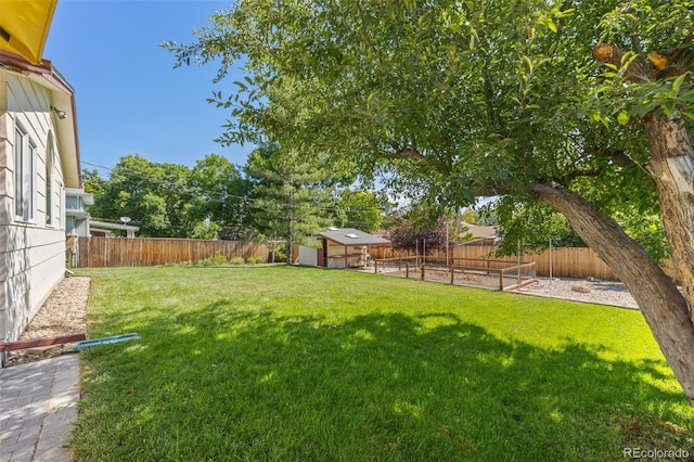 3176 S Alton Ct, Denver, CO 80231 - fenced backyard with a shed
