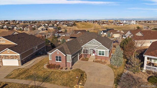 drone / aerial view featuring a residential view