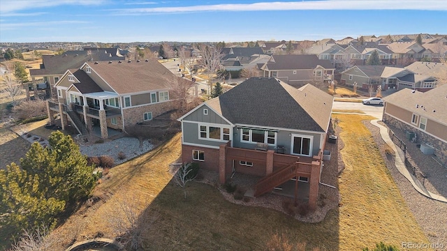 birds eye view of property featuring a residential view