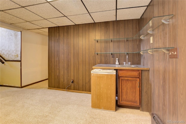 3561 Kalispell St, Aurora, CO 80011 - indoor bar with carpet flooring and wooden walls