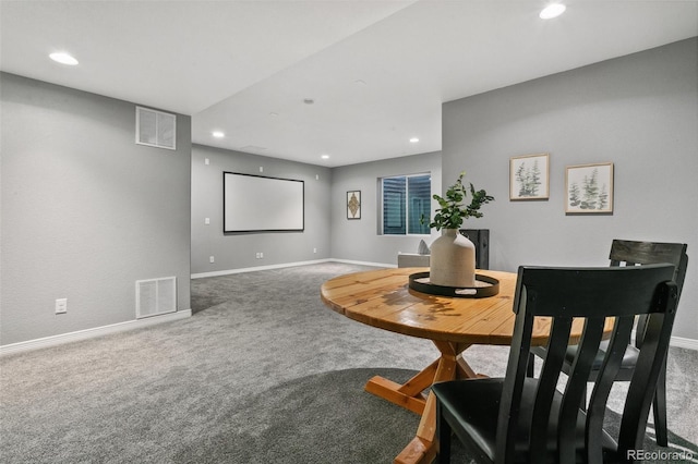 9632 Emerald Vista Dr, Peyton, CO 80831 - carpeted cinema room featuring recessed lighting