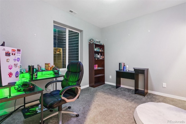9632 Emerald Vista Dr, Peyton, CO 80831 - carpeted office with baseboards