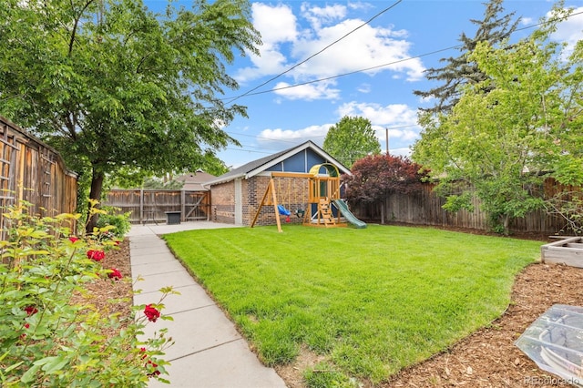 3334 W 37th Ave, Denver, CO 80211 - view of yard with a playground
