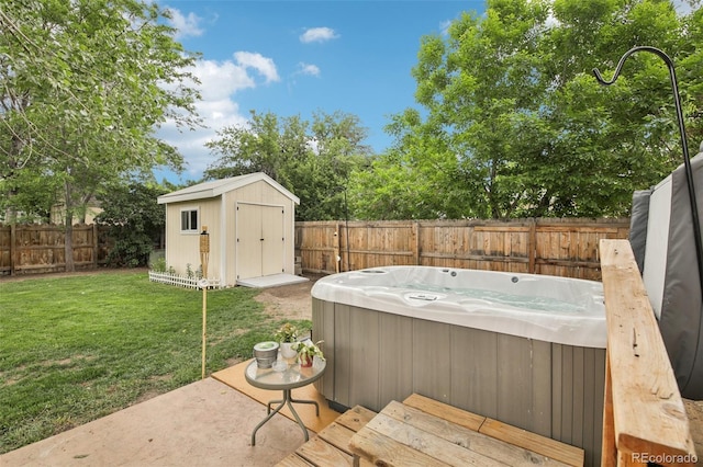 7075 Welch Ct, Arvada, CO 80004 - view of patio with a hot tub
