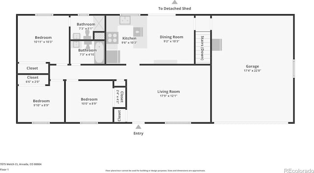 7075 Welch Ct, Arvada, CO 80004 - home floor plan